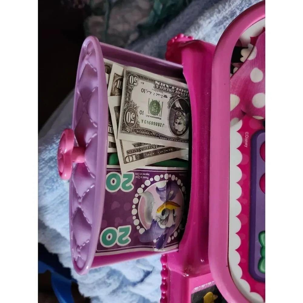 Disney Junior Minnie Mouse Bowtique Cash Register working tested